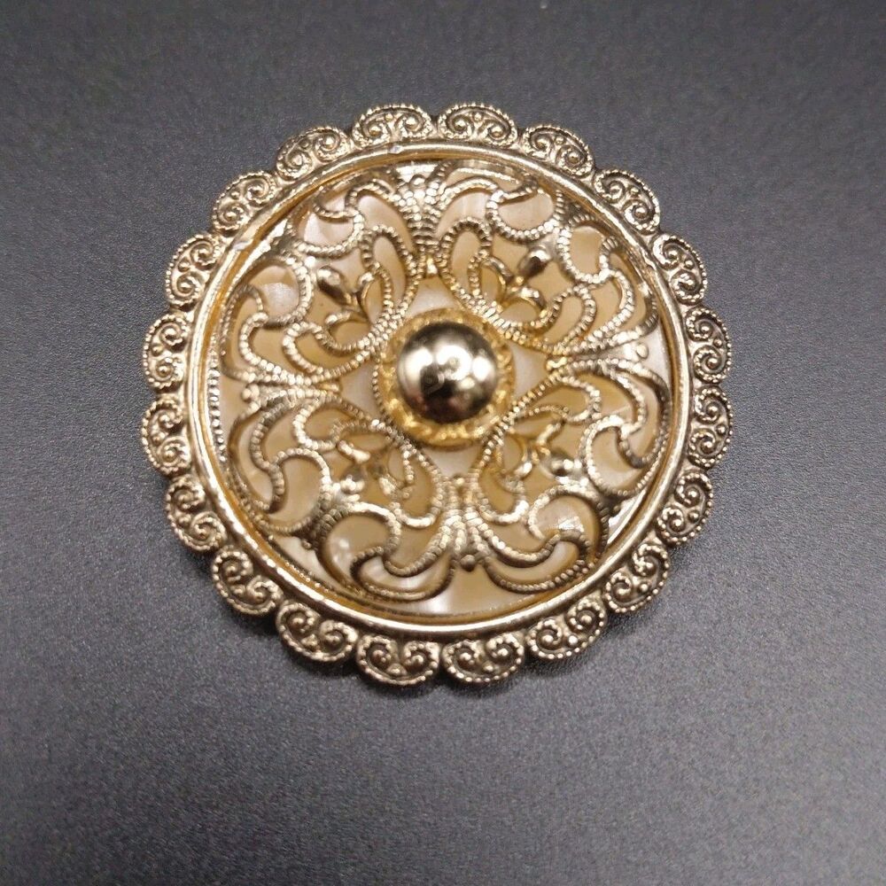 Vintage W. Germany Signed Gold Tone Scarf Clip